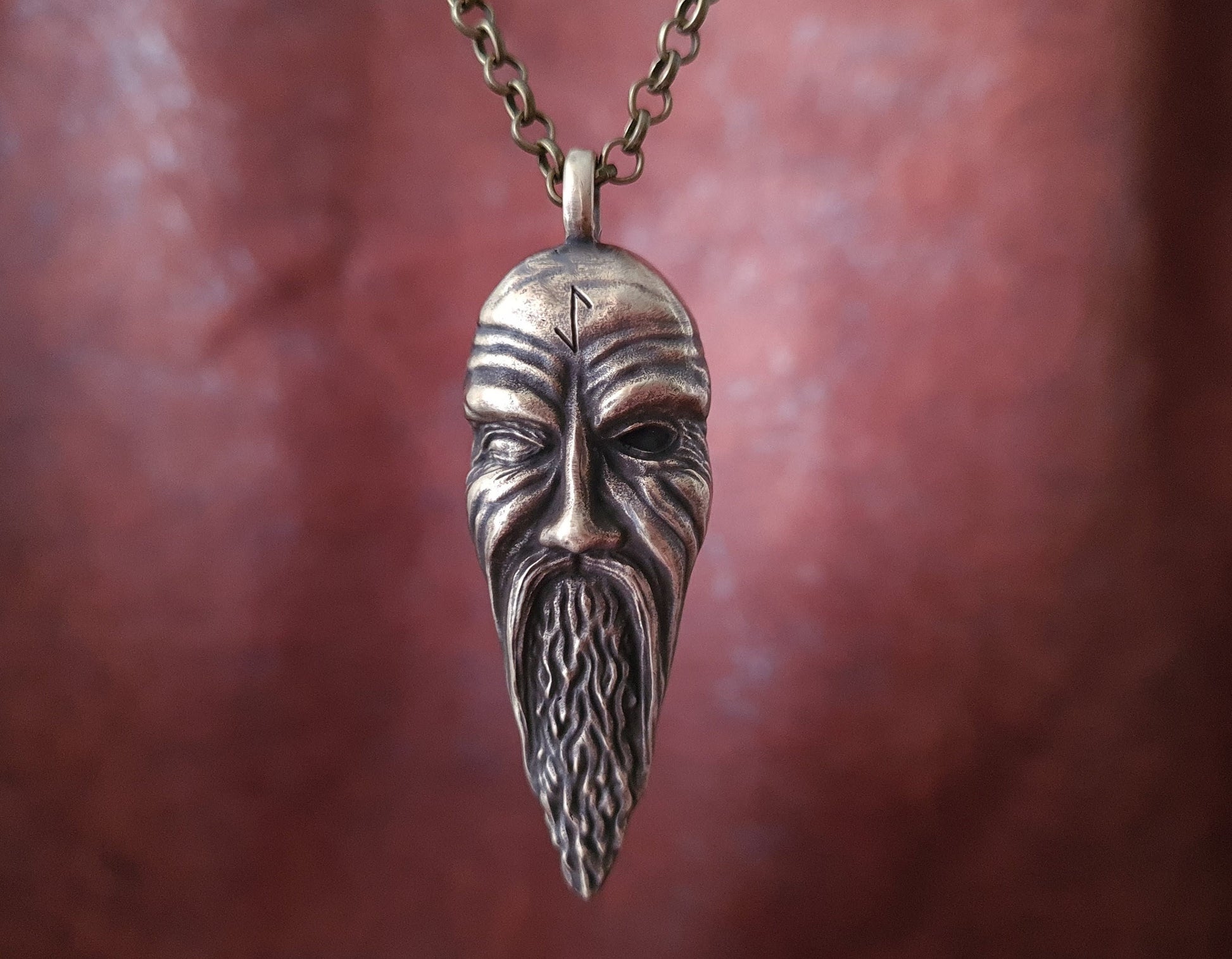 Odin Carved Statue For Altar and Praying For Norns For Good Luck - Baldur Jewelry