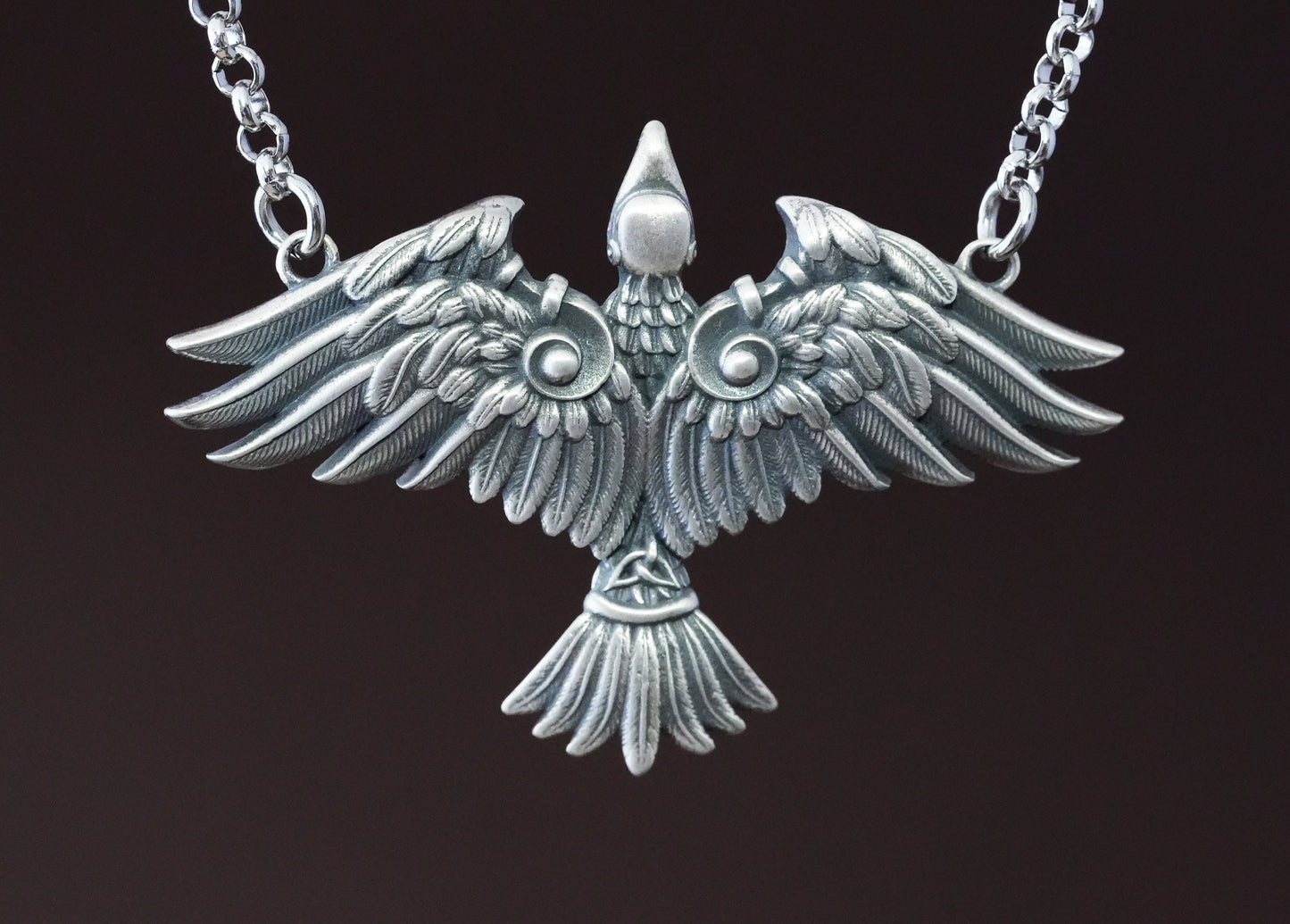 Celtic Phoenix Necklace Eternal Bird From Flames For Women - Transformation and Resilience