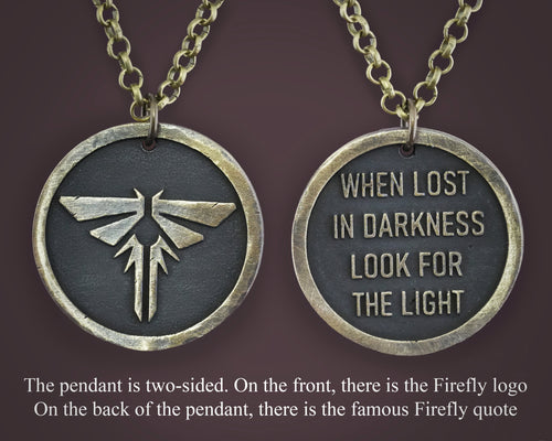 Collier pendentif lucioles en argent sterling Last of Us