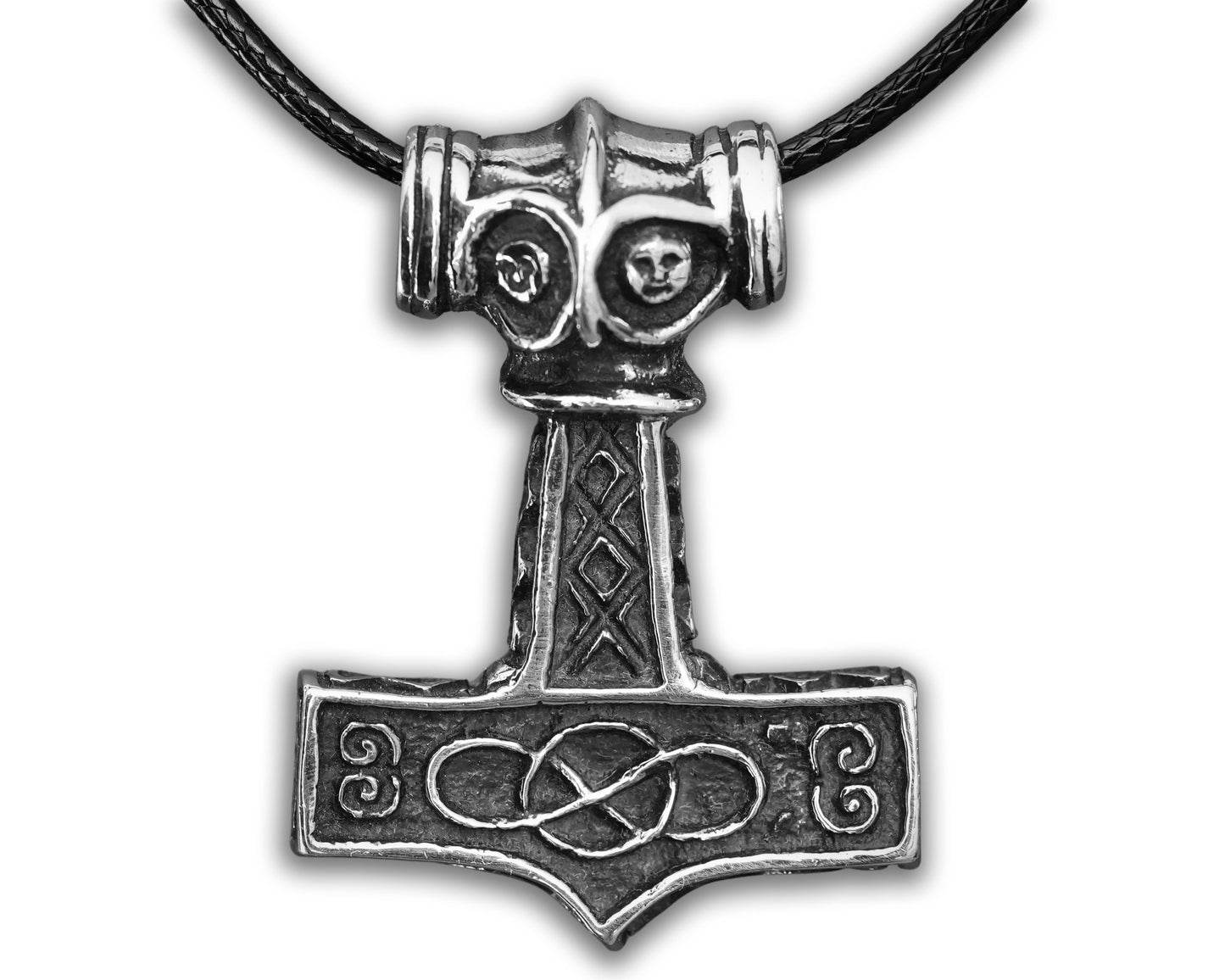 Thors Hammer Necklace 925 Sterling Silver 8th Century Odeshög Authentic Replica Viking Thor Hammer Mjölnir Mjolnir Pendant Amulet Jewelry - Baldur Jewelry