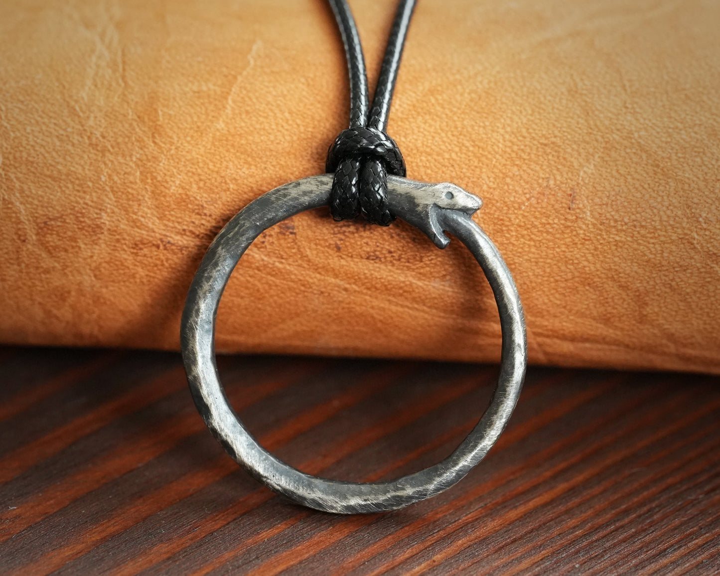 Ouroboros Snake Viper Ring Necklace Pendant Charm 925 Sterling silver Brass - Baldur Jewelry