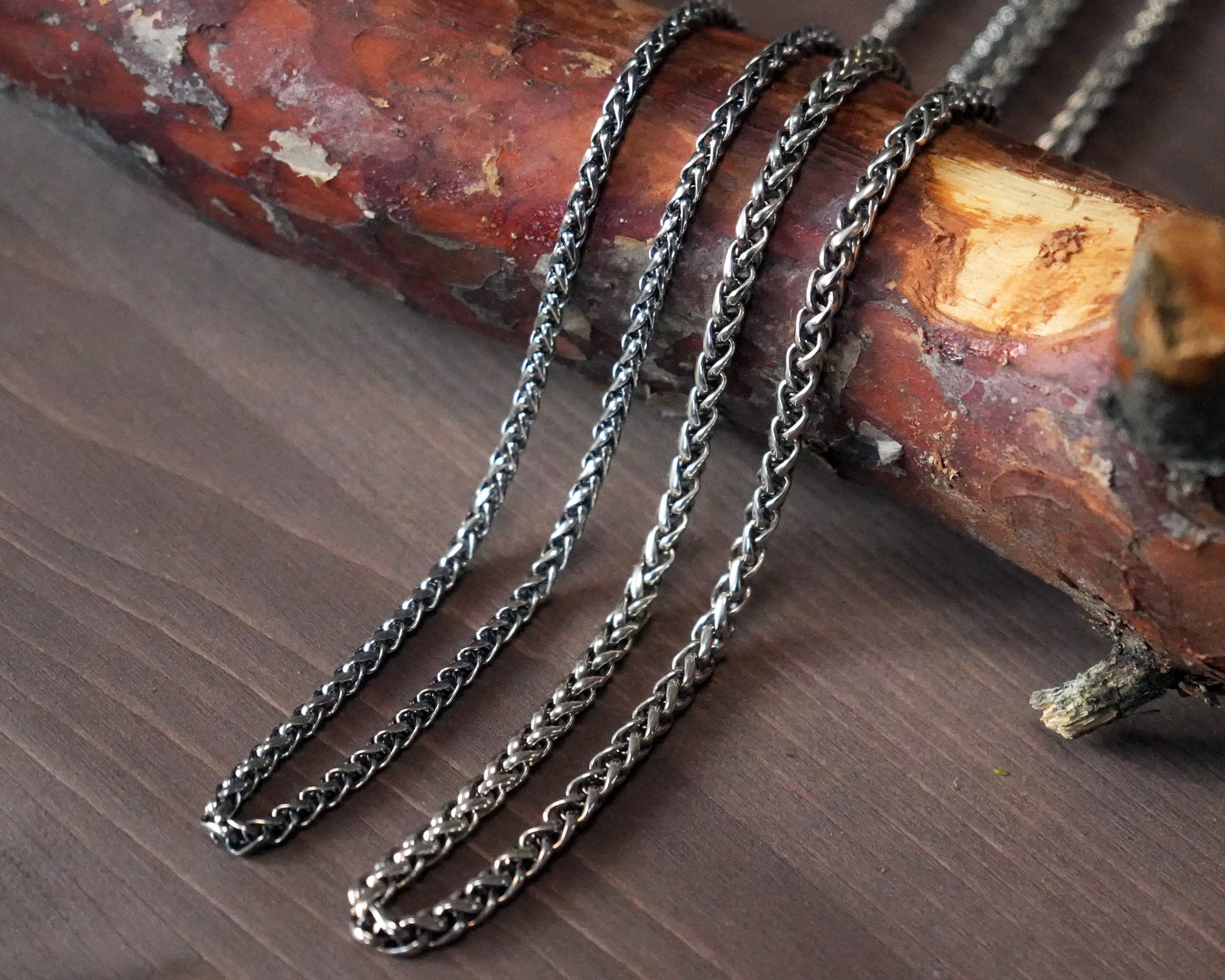 925 Sterling Silver Wheat Chain with soldered fittings 22 inches - Baldur Jewelry