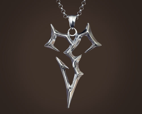 Grand collier Tidus en argent sterling de Final Fantasy X