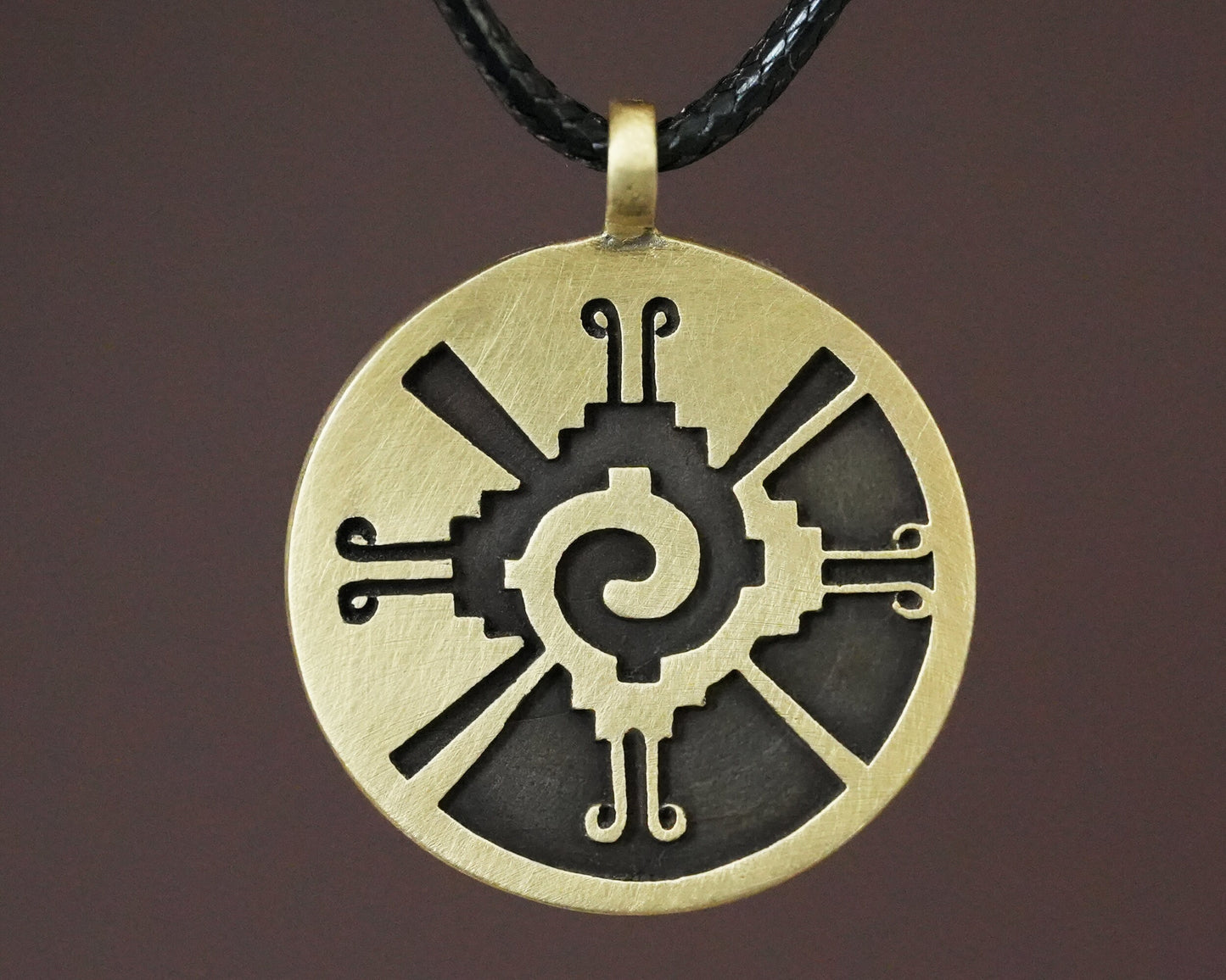 Mayan Inca Aztec Butterfly Necklace Hunab Ku Galactical Pendant Amulet Charm Butterfly Brass Silver Inca Jewelry Gifts for women men - Baldur Jewelry