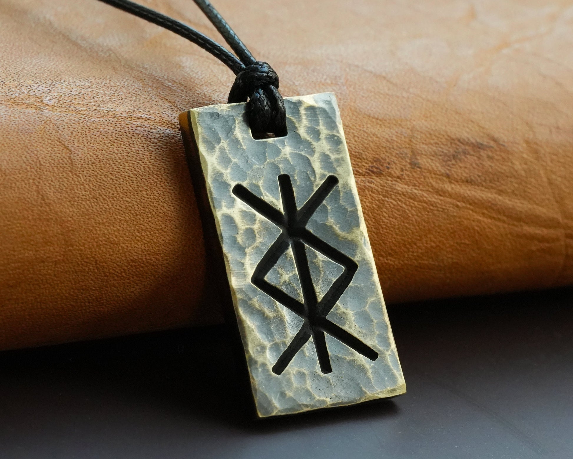 Bind Rune Protection Necklace Viking Elder Futhark Celtic Norse Jewelry Runes Pendant Amulet - Baldur Jewelry