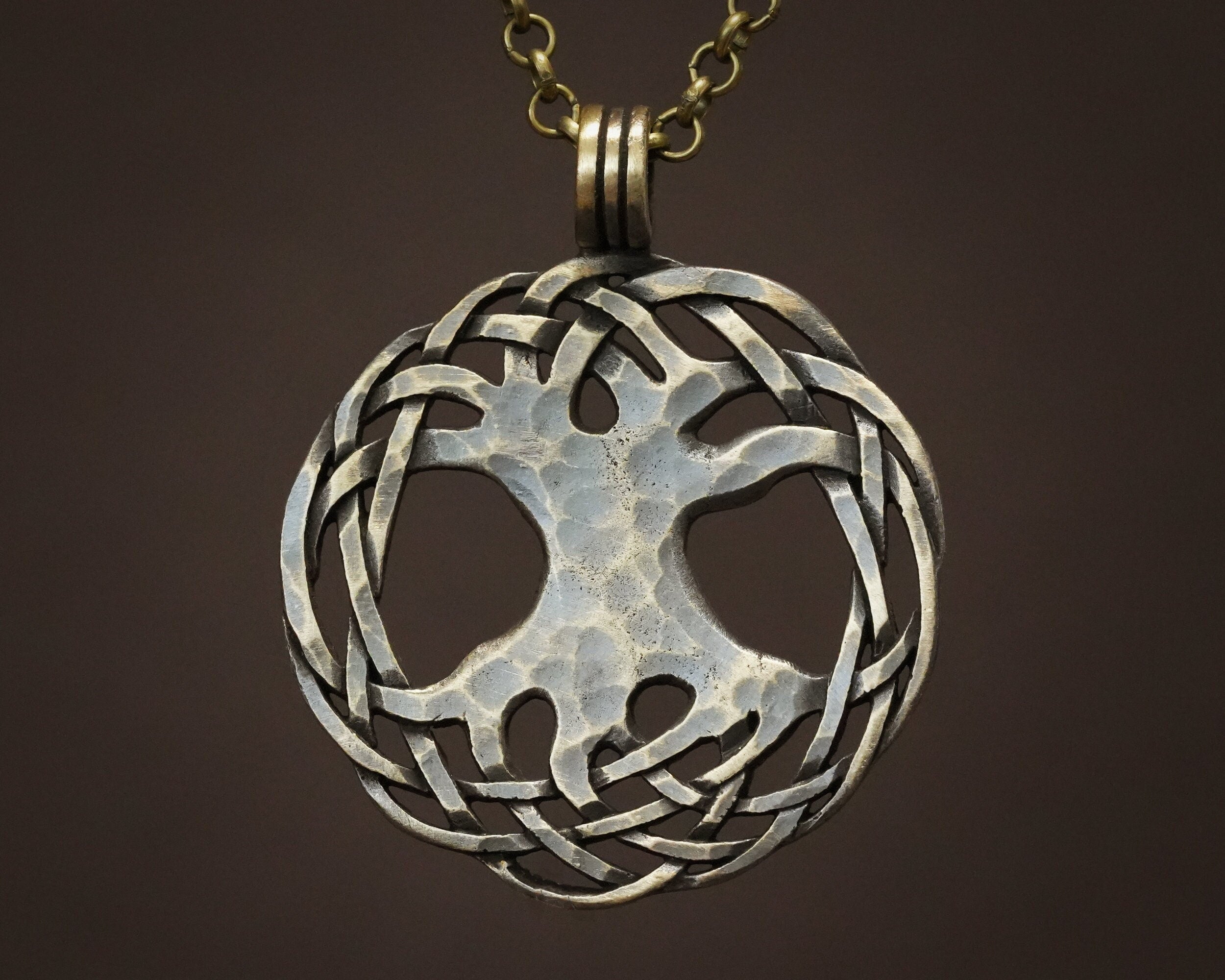 Popular 925 Sterling Silver Celtic Yggdrasil Tree of Life Pendant