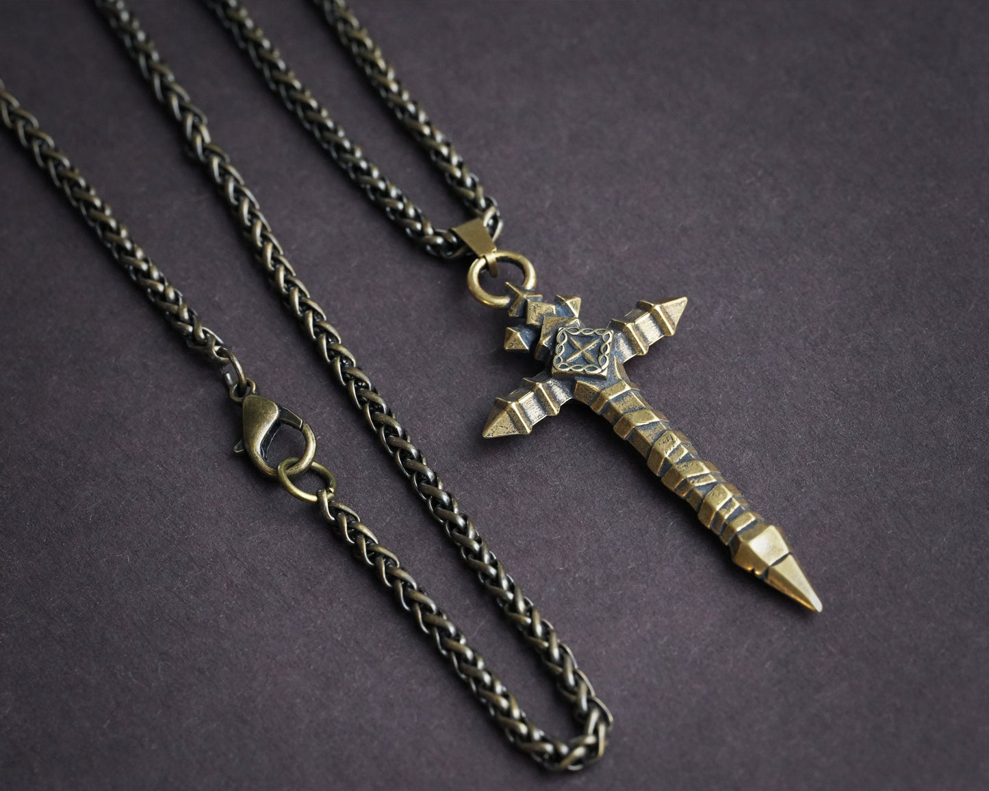 Halskette mit Anhänger „Vampire Killer Combat Cross“