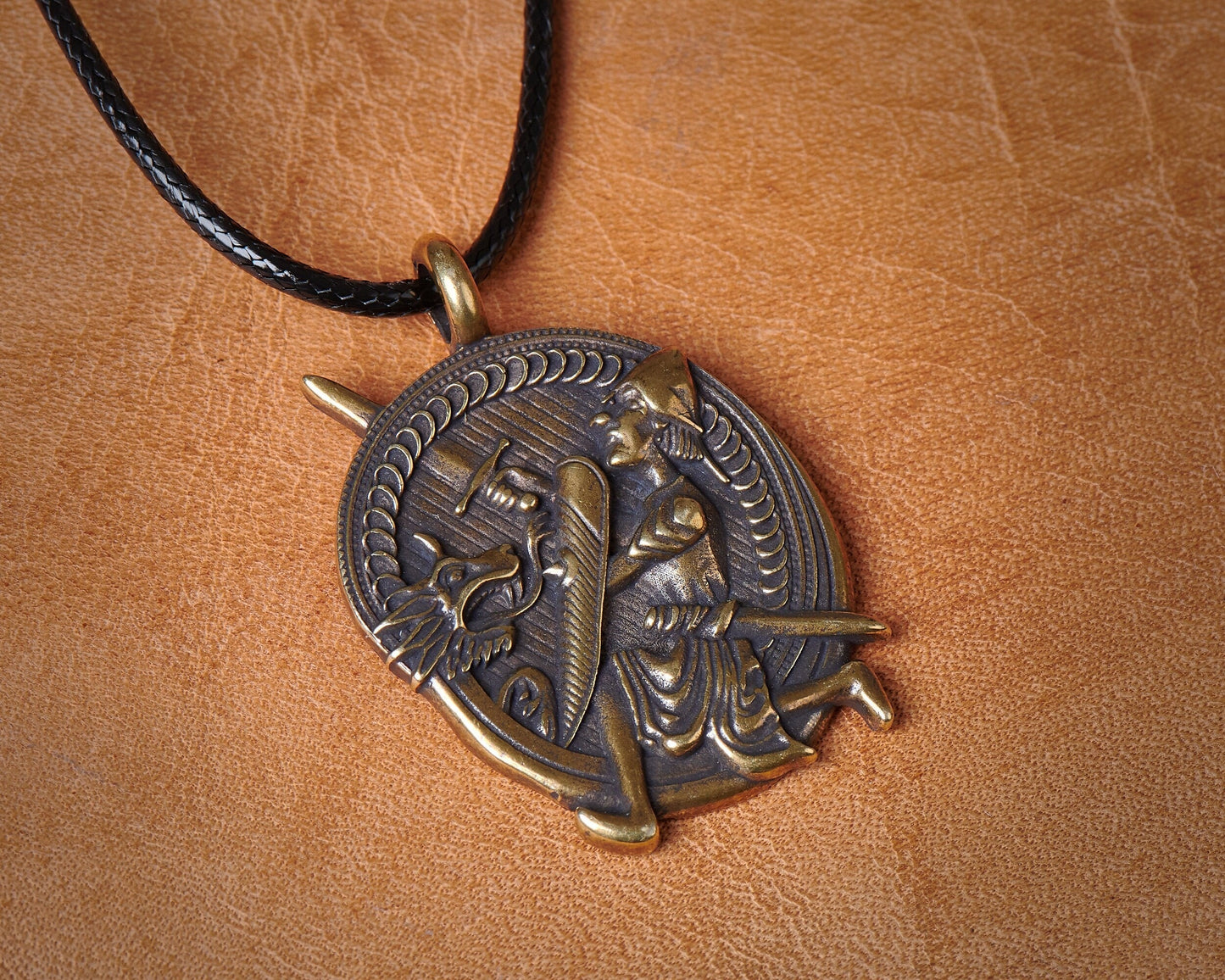 Sigurd Siegfried Battle With Dragon Fafnir Pendant Necklace Amulet Charm Jewelry - Baldur Jewelry