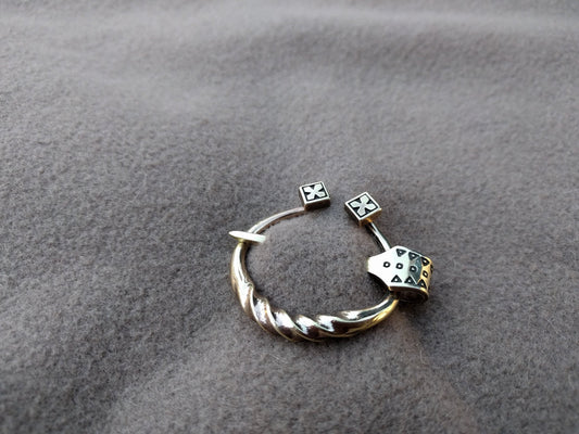 Viking Norse Hiqh Quality Penannular Brooch Cloak Clasp Shawl Pin Jewelry - Baldur Jewelry