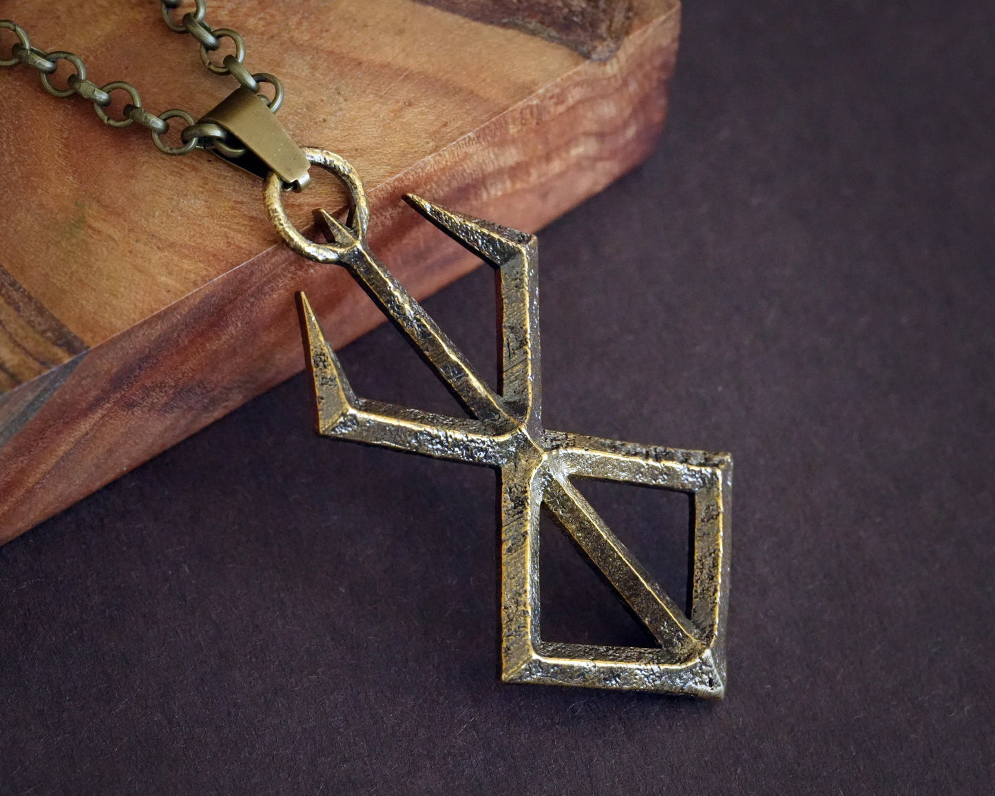 Brand of Sacrifice Rune Anime Necklace Pendant Jewelry Fantasy Cosplay Gift for Men Women - Baldur Jewelry