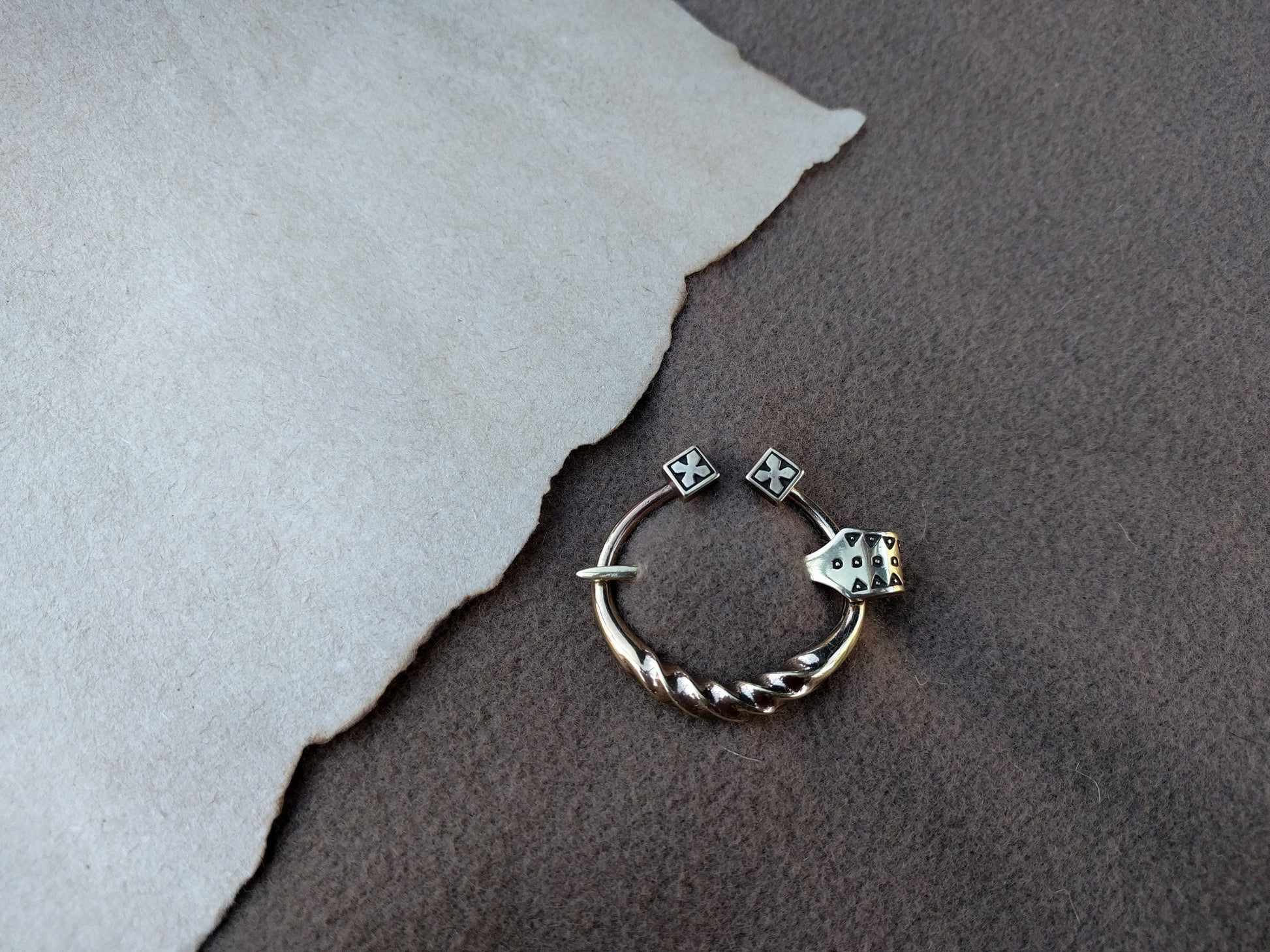 Viking Norse Hiqh Quality Penannular Brooch Cloak Clasp Shawl Pin Jewelry - Baldur Jewelry
