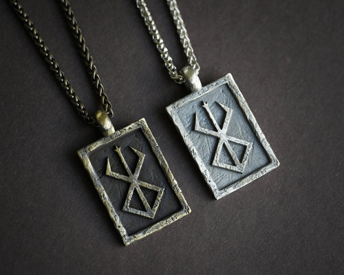 Berserk Brand of Sacrifice Rune Anime Necklace Pendant Jewelry Fantasy Cosplay Gift for Men Women