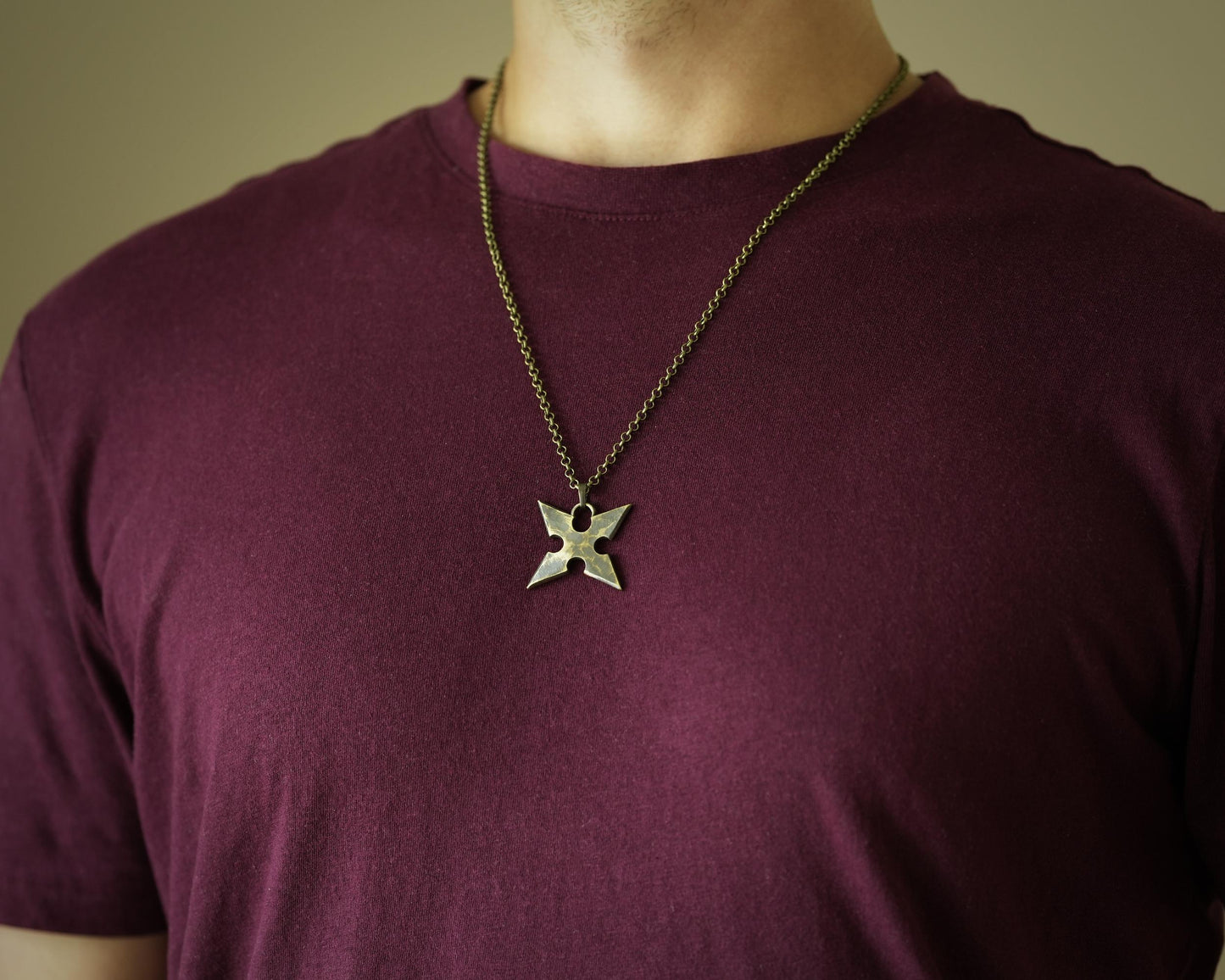 Brass / 925 Sterling Silver Kingdom Heart Roxas Cross Necklace Pendant Jewelry