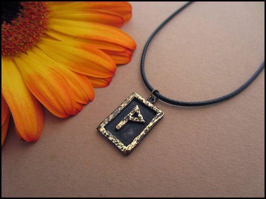 Viking Wunjo Rune - Joy - Viking Norse Jewelry Pendant Necklace - Baldur Jewelry