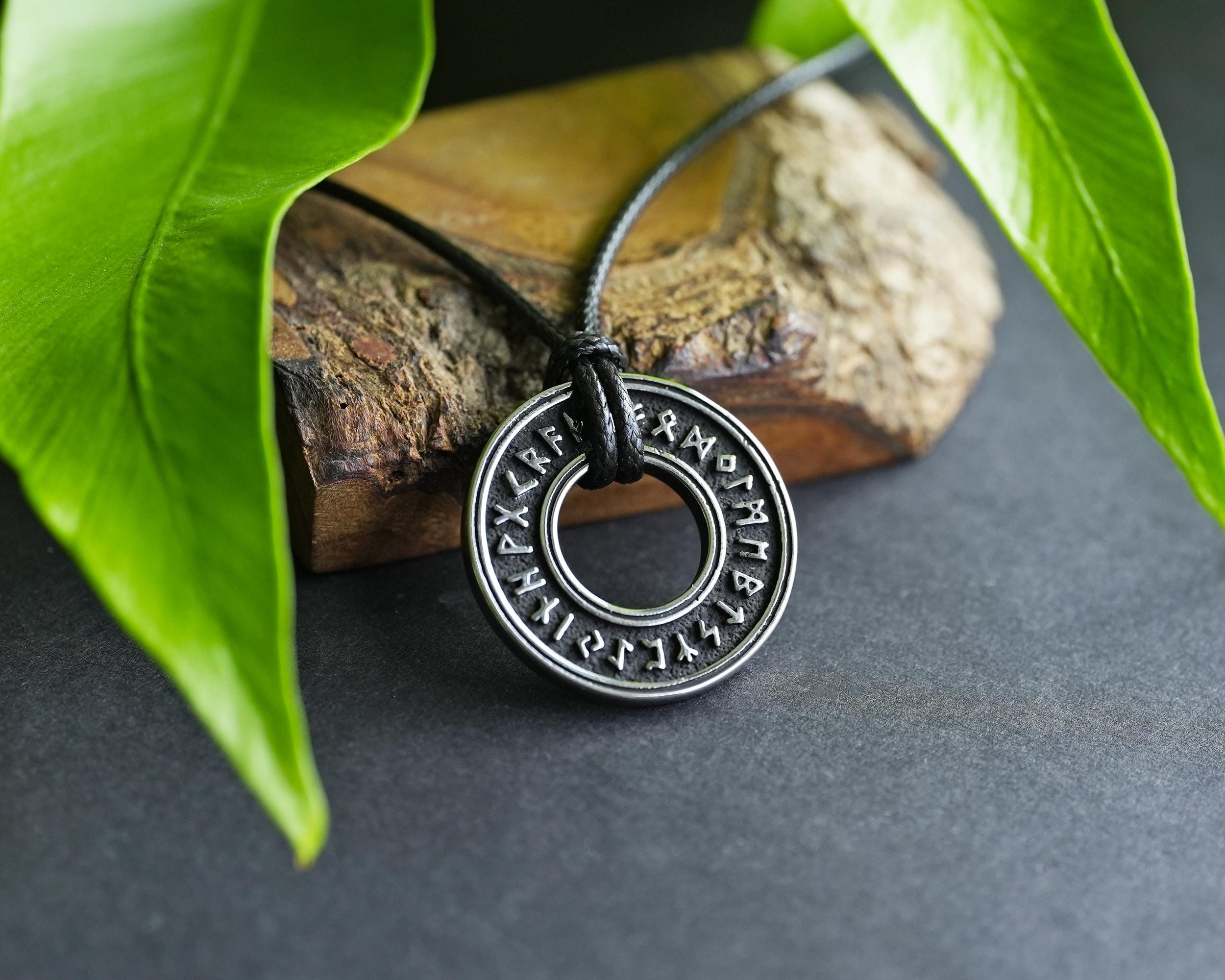 Protection Rune Necklace Rune Viking Necklace – Elder Futhark Norse Runes Amulet, Celtic Viking ...