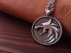 925 Sterling Silver Witcher Geralt of Rivia Medallion Necklace Pendant
