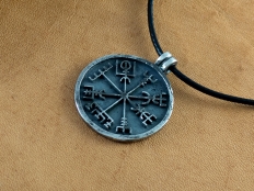 Silver Vegvisir Pendant - Viking Jewelry Handmade Compass